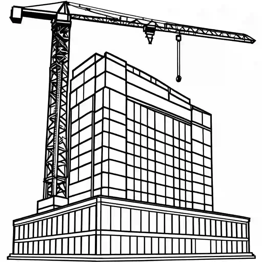 Tower Crane coloring pages